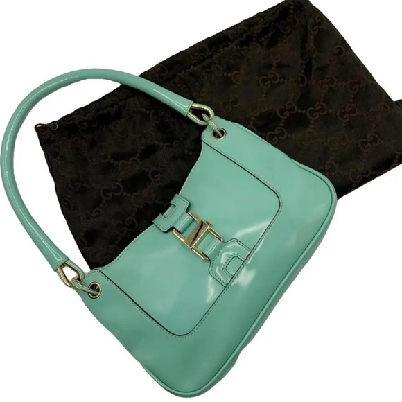 Gucci Handbags - Gucci Mini Jackie Patent Calfskin Bag beautiful Tiffany color 😍🚫SOLD SOLD SOLD 🚫